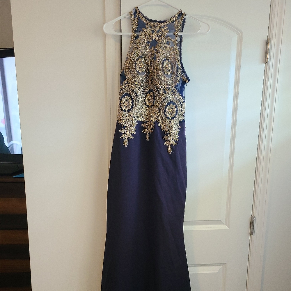 Formal Evening Gown Blue Size 0